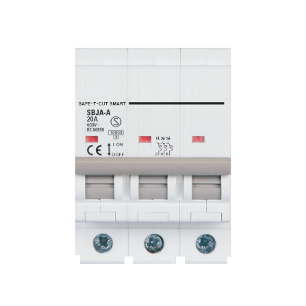 เซอร์กิตเบรกเกอร์ 20 แอมป์ 3 โพล 10KA เซฟ-ที-คัท สมาร์ท รุ่น US สีขาว_0